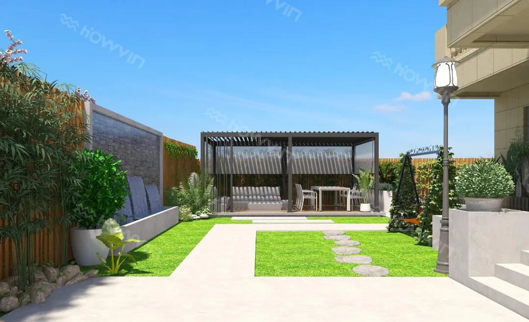 garden aluminium pergola