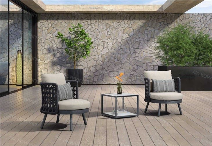 Howvin Outdoor Woven Rope Leisure Sofa Outdoor Garden Courtyard Waterproof Design Sofa